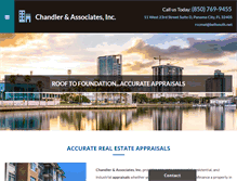 Tablet Screenshot of chandlerappraisals.com